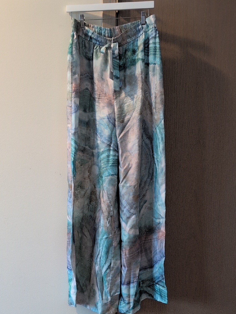 Zimmermann Wide-Leg Illuminate Track Silk Pants - Picture 10 of 13